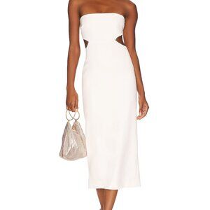 Bardot Valerie Strapless Dress Orchid White-  4